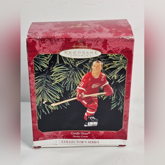 Gordie Howe Detroit Red Wings Hockey Ornament Christmas Hallmark Keepsake 1999 - Picture 4 of 6